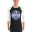 Man wearing St. Frederick High School Warriors Unisex 3/4 Sleeve Raglan T-shirt 209