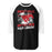 Westfield High School Mustangs Unisex 3/4 sleeve Raglan T-shirt 205