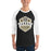 Man wearing Conroe High School Tigers Unisex 3/4 sleeve Raglan T-shirt 209