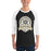 Man wearing Conroe High School Tigers Unisex 3/4 sleeve Raglan T-shirt 212