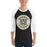 Man wearing Conroe High School Tigers Unisex 3/4 sleeve Raglan T-shirt 203