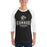 Man wearing Conroe High School Tigers Unisex 3/4 sleeve Raglan T-shirt 202