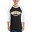 Man wearing Conroe High School Tigers Unisex 3/4 sleeve Raglan T-shirt 009