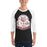 Man wearing Cy-Fair High School Bobcats Unisex 3/4 sleeve Raglan T-shirt 219