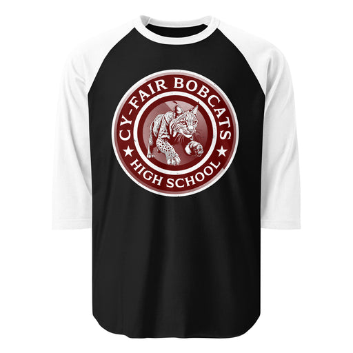 Cy-Fair High School Bobcats Unisex 3/4 sleeve Raglan T-shirt 222
