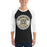 Man wearing Cypress Park High School Tigers Unisex 3/4 sleeve Raglan T-shirt 203