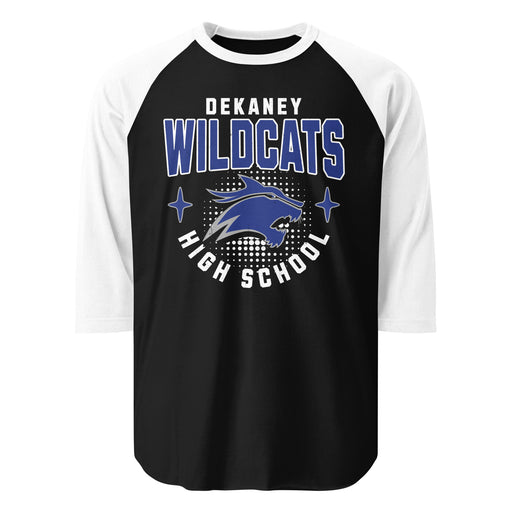 Dekaney High School Wildcats Unisex 3/4 sleeve Raglan T-shirt 204