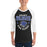 Man wearing Dekaney High School Wildcats Unisex 3/4 sleeve Raglan T-shirt 204