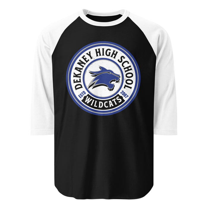 Dekaney High School Wildcats Unisex 3/4 sleeve Raglan T-shirt 220