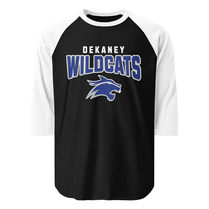 Dekaney High School Wildcats Unisex 3/4 sleeve Raglan T-shirt 234