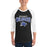 Man wearing Dekaney High School Wildcats Unisex 3/4 sleeve Raglan T-shirt 234