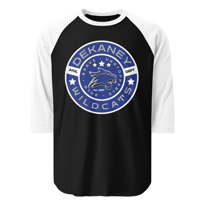 Dekaney High School Wildcats Unisex 3/4 sleeve Raglan T-shirt 237