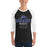 Man wearing Dekaney High School Wildcats Unisex 3/4 sleeve Raglan T-shirt 217