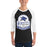 Man wearing Dekaney High School Wildcats Unisex 3/4 sleeve Raglan T-shirt 219