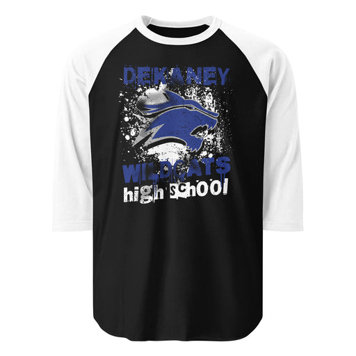 Dekaney High School Wildcats Unisex 3/4 sleeve Raglan T-shirt 205