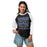 Woman wearing Dekaney High School Wildcats Unisex 3/4 sleeve Raglan T-shirt 237