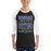 Man wearing Dekaney High School Wildcats Unisex 3/4 sleeve Raglan T-shirt 237