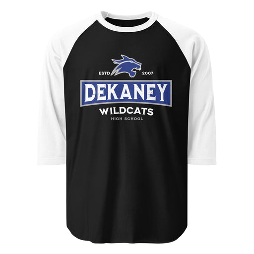 Dekaney High School Wildcats Unisex 3/4 sleeve Raglan T-shirt 202