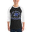 Man wearing Dekaney High School Wildcats Unisex 3/4 sleeve Raglan T-shirt 208