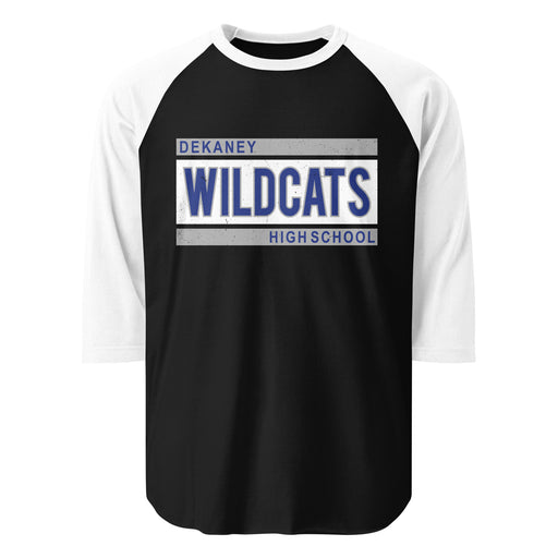 Dekaney High School Wildcats Unisex 3/4 sleeve Raglan T-shirt 098