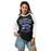Woman wearing Dekaney High School Wildcats Unisex 3/4 sleeve Raglan T-shirt 213