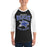 Man wearing Dekaney High School Wildcats Unisex 3/4 sleeve Raglan T-shirt 213