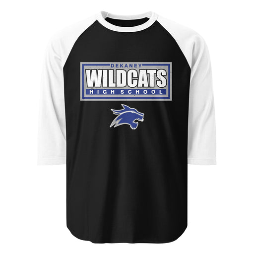 Dekaney High School Wildcats Unisex 3/4 sleeve Raglan T-shirt 049