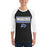 Man wearing Dekaney High School Wildcats Unisex 3/4 sleeve Raglan T-shirt 049