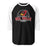 Del Valle High School Cardinals Unisex 3/4 sleeve Raglan T-shirt 221