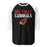 Del Valle High School Cardinals Unisex 3/4 sleeve Raglan T-shirt 017