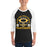 Man wearing Klein Oak High School Panthers Unisex 3/4 Sleeve Raglan T-shirt 208