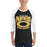 Man wearing Klein Oak High School Panthers Unisex 3/4 Sleeve Raglan T-shirt 213