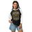 Woman wearing Klein Oak High School Panthers Unisex 3/4 Sleeve Raglan T-shirt 207