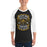 Man wearing Klein Oak High School Panthers Unisex 3/4 Sleeve Raglan T-shirt 207