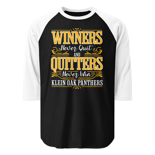 Klein Oak High School Panthers Unisex 3/4 Sleeve Raglan T-shirt 237