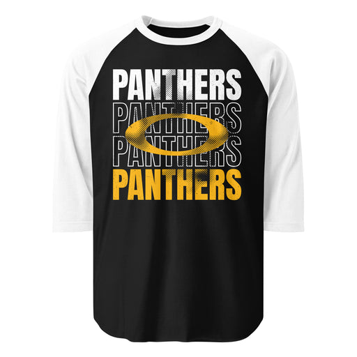 Klein Oak High School Panthers Unisex 3/4 Sleeve Raglan T-shirt 233