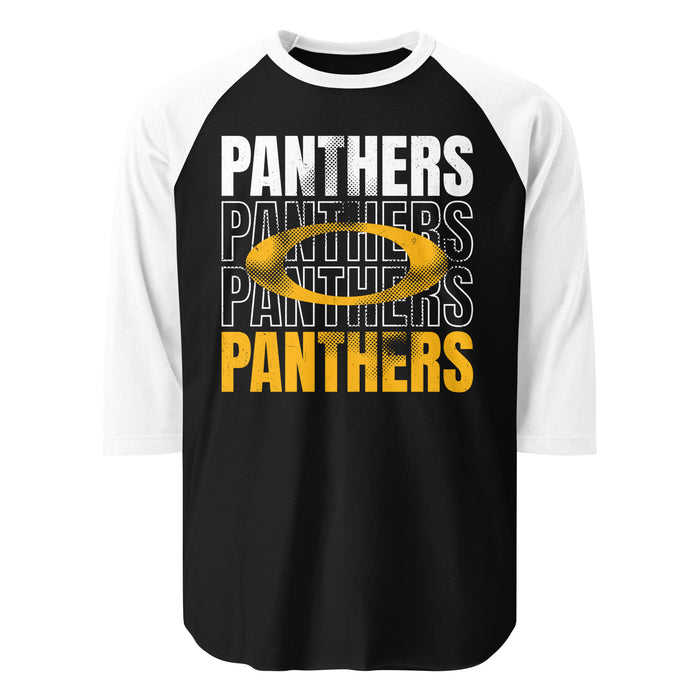 Klein Oak High School Panthers Unisex 3/4 Sleeve Raglan T-shirt 233