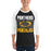 Man wearing Klein Oak High School Panthers Unisex 3/4 Sleeve Raglan T-shirt 233