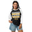 Woman wearing Klein Oak High School Panthers Unisex 3/4 Sleeve Raglan T-shirt 238
