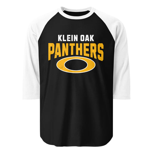 Klein Oak High School Panthers Unisex 3/4 Sleeve Raglan T-shirt 234