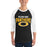 Man wearing Klein Oak High School Panthers Unisex 3/4 Sleeve Raglan T-shirt 234
