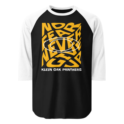Klein Oak High School Panthers Unisex 3/4 Sleeve Raglan T-shirt 236