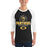 Man wearing Klein Oak High School Panthers Unisex 3/4 Sleeve Raglan T-shirt 222