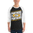 Man wearing Klein Oak High School Panthers Unisex 3/4 Sleeve Raglan T-shirt 223