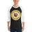Man wearing Klein Oak High School Panthers Unisex 3/4 Sleeve Raglan T-shirt 216