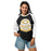 Woman wearing Klein Oak High School Panthers Unisex 3/4 Sleeve Raglan T-shirt 219