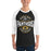 Man wearing Klein Oak High School Panthers Unisex 3/4 Sleeve Raglan T-shirt 218