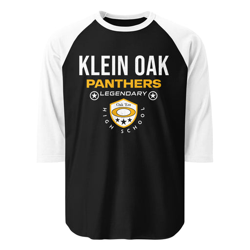 Klein Oak High School Panthers Unisex 3/4 Sleeve Raglan T-shirt 003