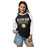 Woman wearing Klein Oak High School Panthers Unisex 3/4 Sleeve Raglan T-shirt 003