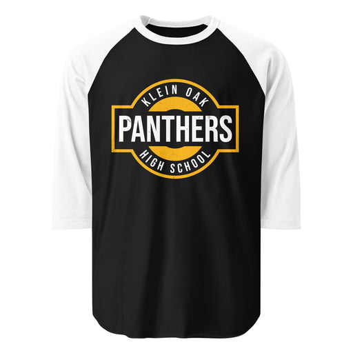 Klein Oak High School Panthers Unisex 3/4 Sleeve Raglan T-shirt 001